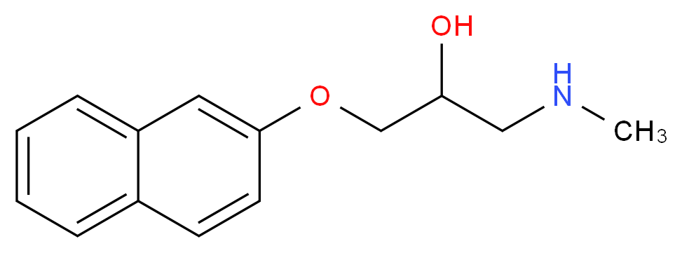 1-Methylamino-3-(naphthalen-2-yloxy)-propan-2-ol_分子结构_CAS_)
