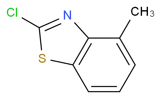 2-Chloro-4-methyl-benzothiazole_分子结构_CAS_3622-32-0)