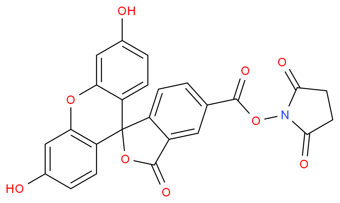 5-Carboxyfluorescein-N-hydroxysuccinimide Ester_分子结构_CAS_92557-80-7)