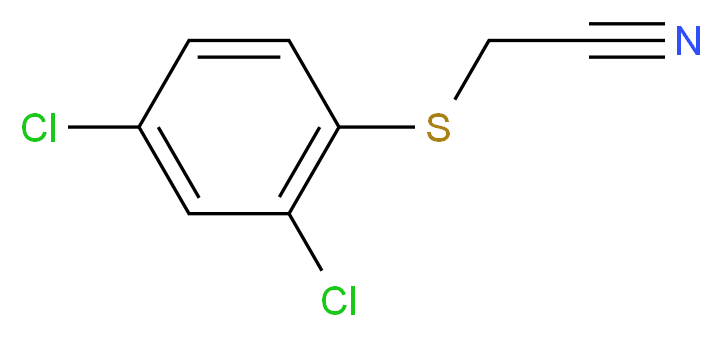 2-[(2,4-dichlorophenyl)thio]acetonitrile_分子结构_CAS_103575-48-0)