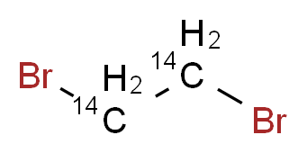 1,2-dibromo(1,2-<sup>1</sup><sup>4</sup>C<sub>2</sub>)ethane_分子结构_CAS_22712-78-3