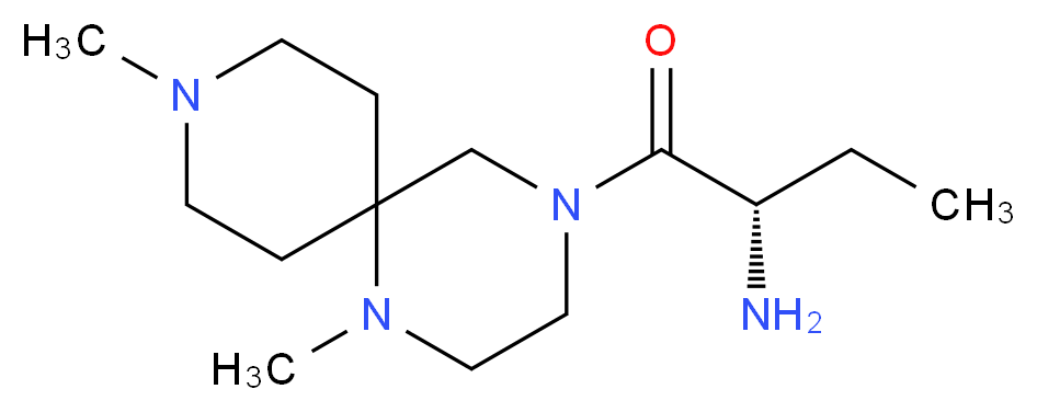 (2S)-1-(1,9-dimethyl-1,4,9-triazaspiro[5.5]undec-4-yl)-1-oxobutan-2-amine_分子结构_CAS_)