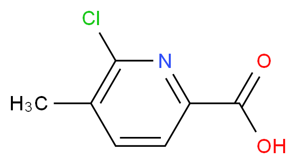 6-Chloro-5-methylpyridine-2-carboxylic acid_分子结构_CAS_1166828-13-2)