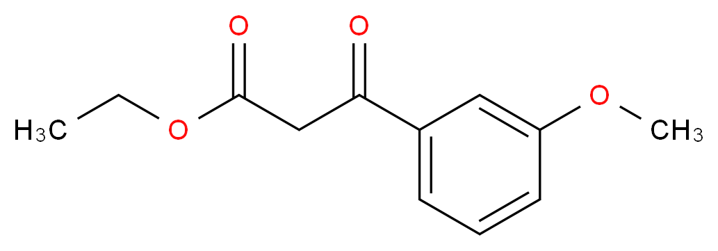 ethyl 3-(3-methoxyphenyl)-3-oxopropanoate_分子结构_CAS_)