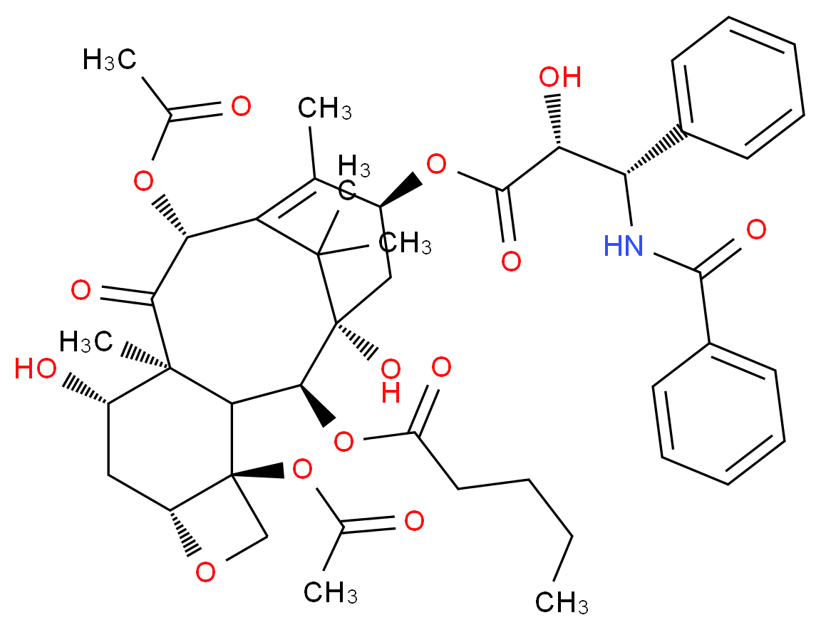 2-Debenzoyl Paclitaxel 2-Pentanoate_分子结构_CAS_213767-22-7)