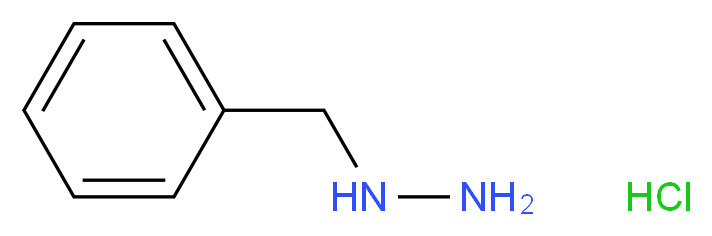 benzylhydrazine hydrochloride_分子结构_CAS_1073-62-7