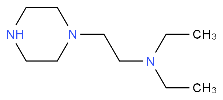 diethyl[2-(piperazin-1-yl)ethyl]amine_分子结构_CAS_4038-92-0