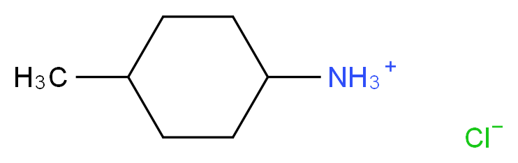 4-methylcyclohexan-1-aminium chloride_分子结构_CAS_100959-19-1