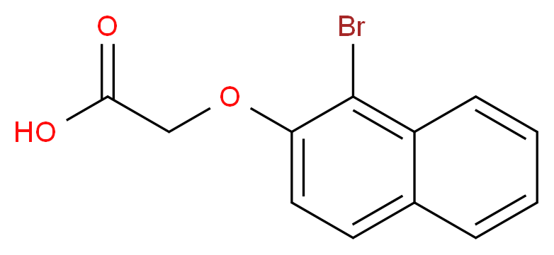 2-[(1-bromonaphthalen-2-yl)oxy]acetic acid_分子结构_CAS_41791-59-7