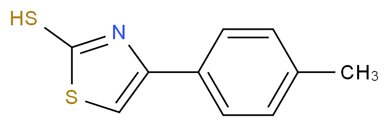 4-(4-methylphenyl)-1,3-thiazole-2-thiol_分子结构_CAS_2103-92-6)