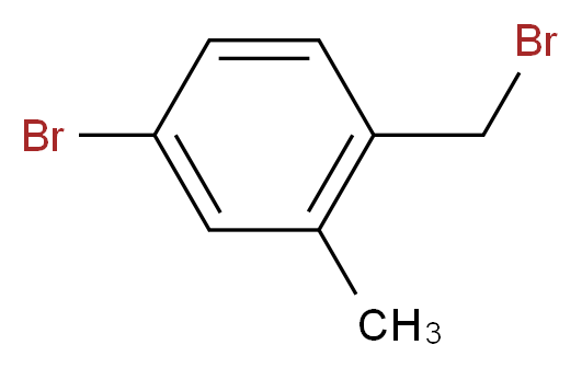 4-bromo-1-(bromomethyl)-2-methylbenzene_分子结构_CAS_156001-49-9