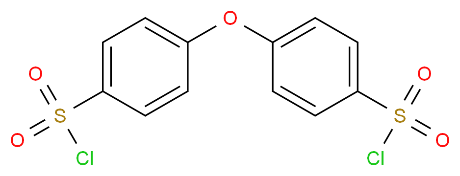 4-[4-(chlorosulfonyl)phenoxy]benzene-1-sulfonyl chloride_分子结构_CAS_121-63-1