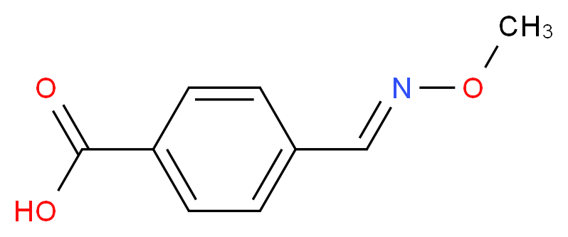 4-[(1E)-(methoxyimino)methyl]benzoic acid_分子结构_CAS_61471-43-0