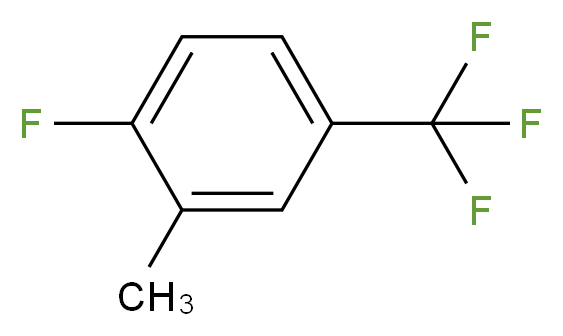 1-fluoro-2-methyl-4-(trifluoromethyl)benzene_分子结构_CAS_74483-52-6