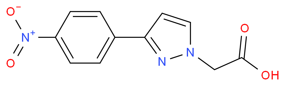 3-(4-Nitrophenyl)-1H-pyrazole-1-acetic acid_分子结构_CAS_)