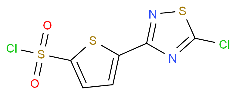 2-(5-Chloro-1,2,4-thiadiazol-3-yl)thiophene-5-sulphonyl chloride 95%_分子结构_CAS_306937-21-3)