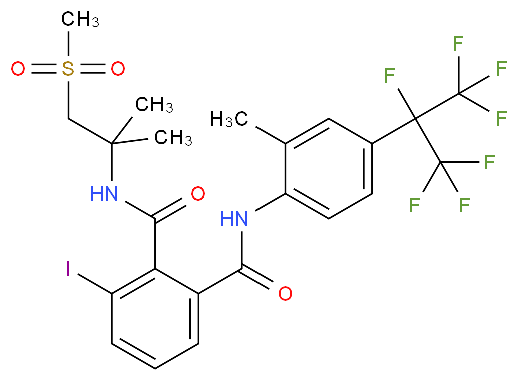 氟虫双酰胺_分子结构_CAS_272451-65-7)