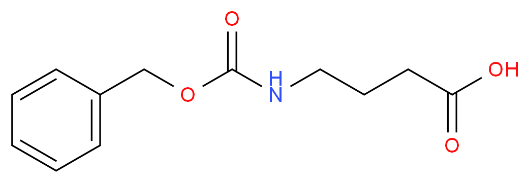 4-{[(Benzyloxy)carbonyl]amino}butanoic acid_分子结构_CAS_5105-78-2)