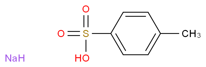 4-methylbenzene-1-sulfonic acid sodium_分子结构_CAS_657-84-1