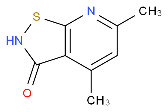 4,6-Dimethylisothiazolo[5,4-b]pyridin-3(2H)-one_分子结构_CAS_60750-75-6)