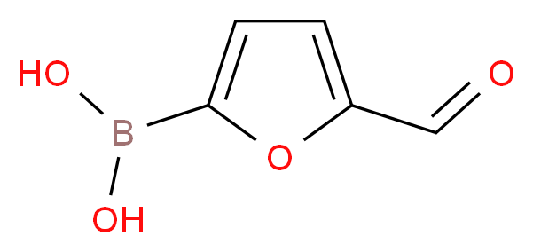 (5-formylfuran-2-yl)boronic acid_分子结构_CAS_27329-70-0