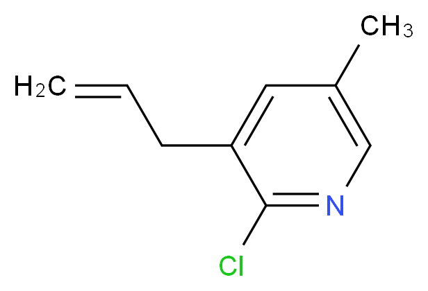 3-Allyl-2-chloro-5-methylpyridine_分子结构_CAS_1203498-97-8)