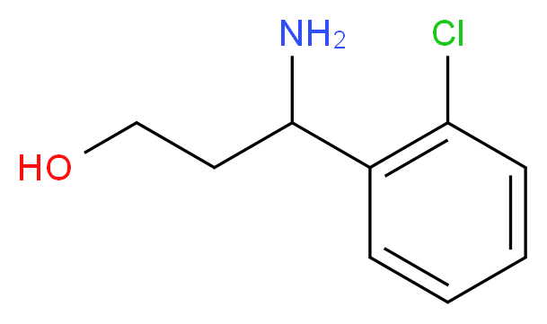 3-Amino-3-(2-chloro-phenyl)-propan-1-ol_分子结构_CAS_21464-51-7)