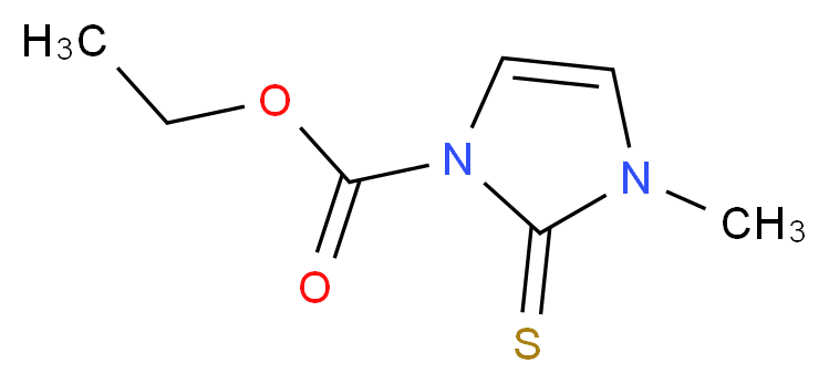 ethyl 3-methyl-2-sulfanylidene-2,3-dihydro-1H-imidazole-1-carboxylate_分子结构_CAS_22232-54-8