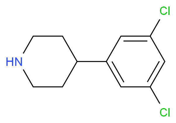 4-(3,5-dichlorophenyl)piperidine_分子结构_CAS_475653-05-5