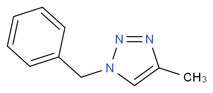 1-benzyl-4-methyl-1H-1,2,3-triazole_分子结构_CAS_91258-00-3