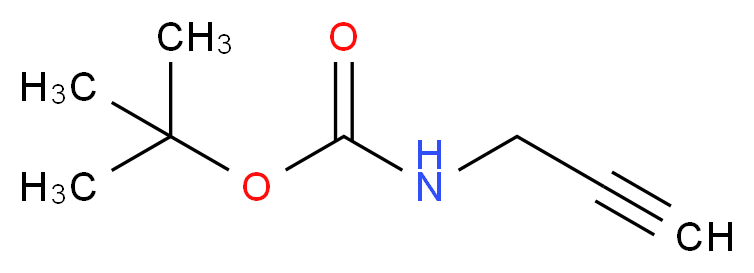 tert-butyl N-(prop-2-yn-1-yl)carbamate_分子结构_CAS_)