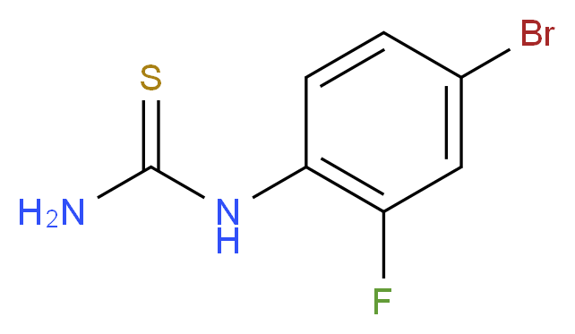 1-(4-Bromo-2-fluorophenyl)thiourea_分子结构_CAS_930396-07-9)