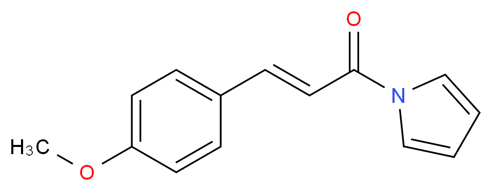 (2E)-3-(4-methoxyphenyl)-1-(1H-pyrrol-1-yl)prop-2-en-1-one_分子结构_CAS_736140-70-8