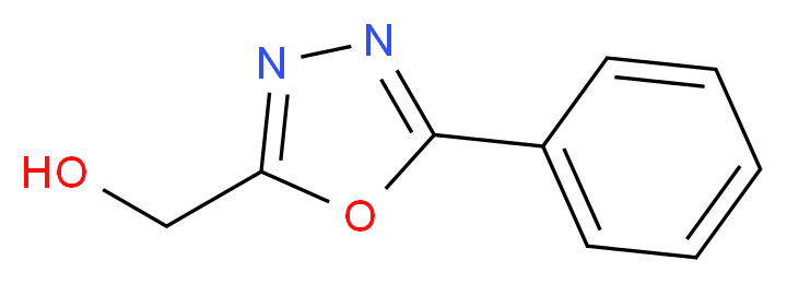 (5-phenyl-1,3,4-oxadiazol-2-yl)methanol_分子结构_CAS_)