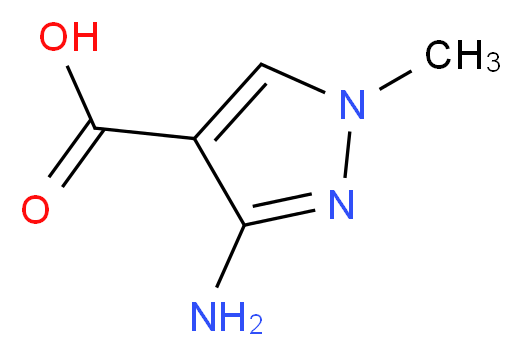 3-amino-1-methyl-1H-pyrazole-4-carboxylic acid_分子结构_CAS_151733-97-0)