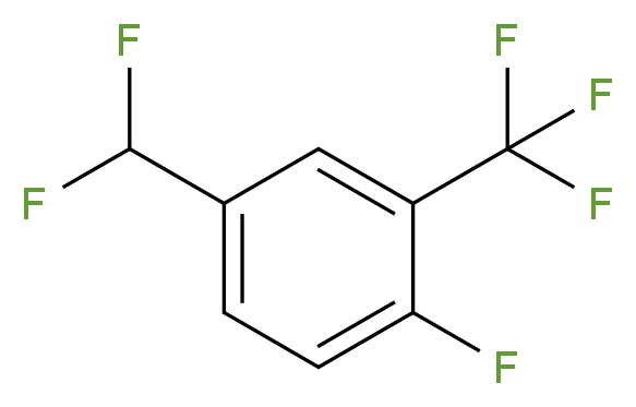 5-(Difluoromethyl)-2-fluorobenzotrifluoride_分子结构_CAS_1214364-78-9)