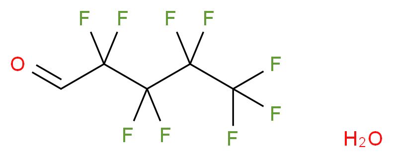 2,2,3,3,4,4,5,5,5-nonafluoropentanal hydrate_分子结构_CAS_355-30-6