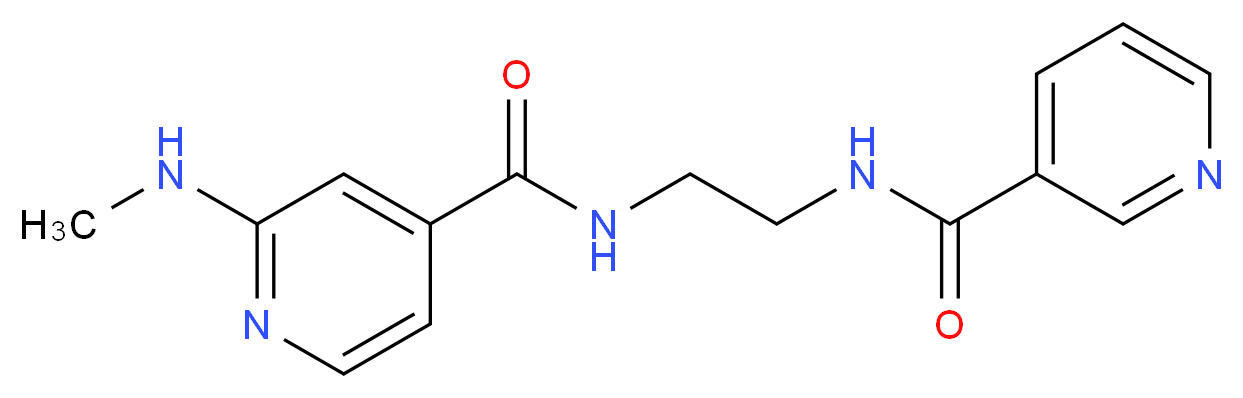 N-(2-{[2-(methylamino)isonicotinoyl]amino}ethyl)nicotinamide_分子结构_CAS_)