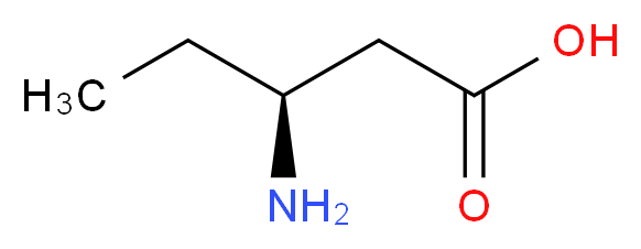 (S)-3-氨基戊酸_分子结构_CAS_14389-77-6)