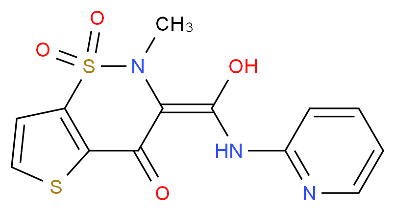 Tenoxicam_分子结构_CAS_59804-37-4)