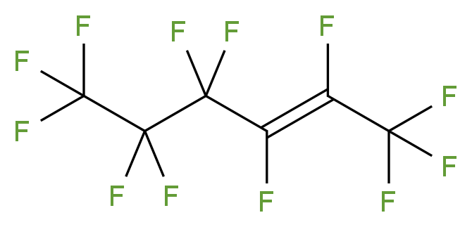 (2E)-dodecafluorohex-2-ene_分子结构_CAS_1584-00-5