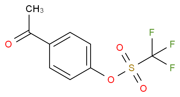 4-acetylphenyl trifluoromethanesulfonate_分子结构_CAS_109613-00-5