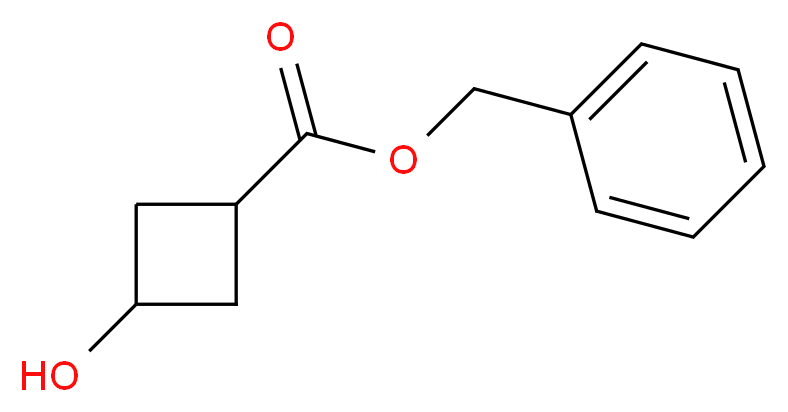 benzyl 3-hydroxycyclobutane-1-carboxylate_分子结构_CAS_480449-99-8