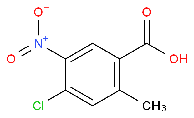 4-chloro-2-methyl-5-nitrobenzoic acid_分子结构_CAS_476660-41-0