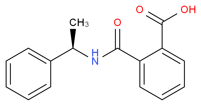 (R)-(+)-2-(1-Phenylethylcarbamoyl)benzoic acid_分子结构_CAS_21752-35-2)