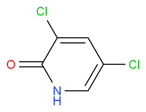 3,5-dichloro-1,2-dihydropyridin-2-one_分子结构_CAS_5437-33-2