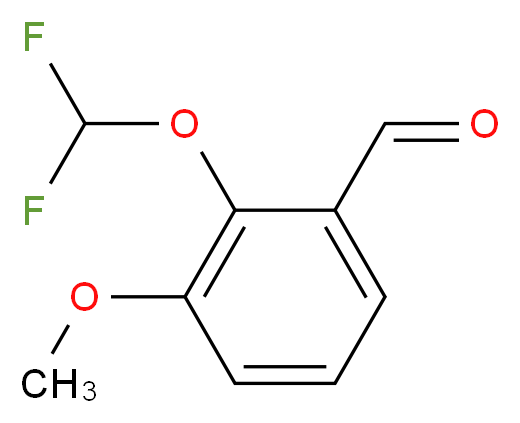 2-Difluoromethoxy-3-methoxy-benzaldehyde_分子结构_CAS_)