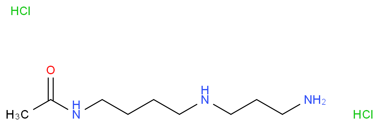 N-{4-[(3-aminopropyl)amino]butyl}acetamide dihydrochloride_分子结构_CAS_34450-15-2