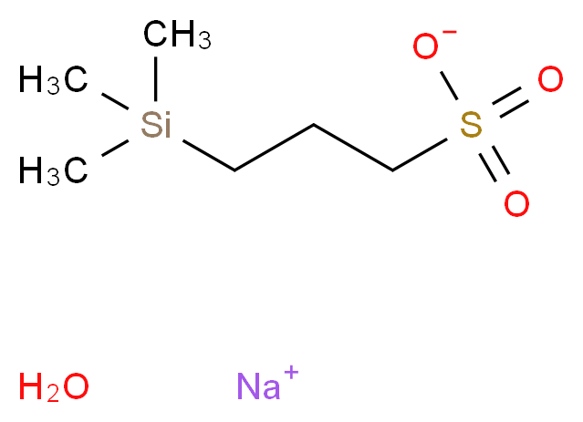 sodium 3-(trimethylsilyl)propane-1-sulfonate hydrate_分子结构_CAS_2039-96-5