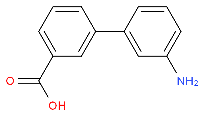 3-(3-aminophenyl)benzoic acid_分子结构_CAS_124221-71-2